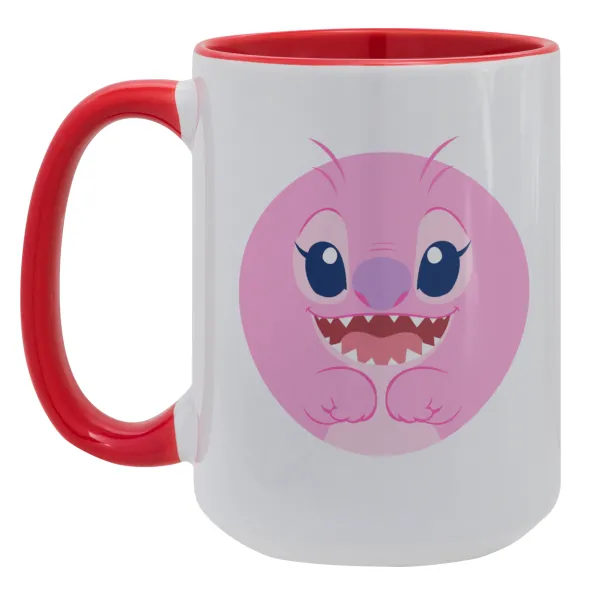 Lilo & Stitch Angel pink — Mega 15oz Κόκκινη