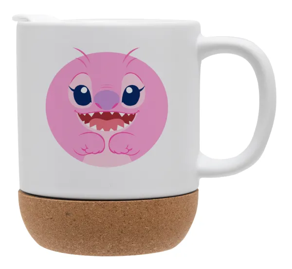 Lilo & Stitch Angel pink — Ceramic coffee mug Cork (MAT), 330ml