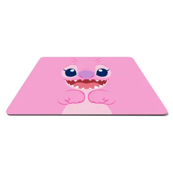 Lilo & Stitch Angel pink, Mousepad rect 27x19cm