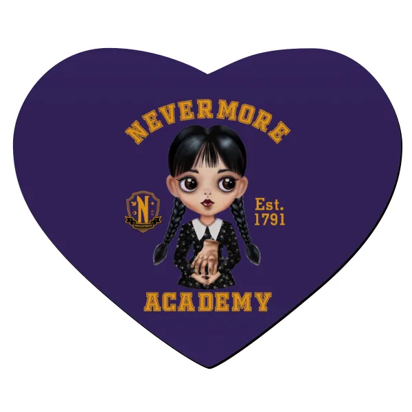 Wednesday Adams — Mousepad καρδιά 23x20cm