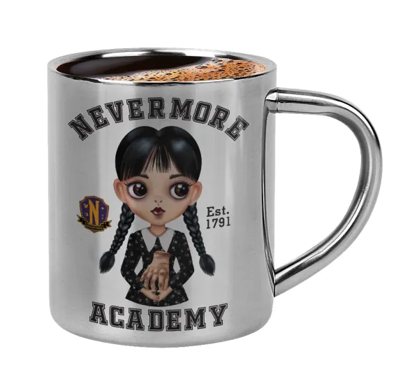 Wednesday Adams — Double-wall metal cup for espresso (220ml)