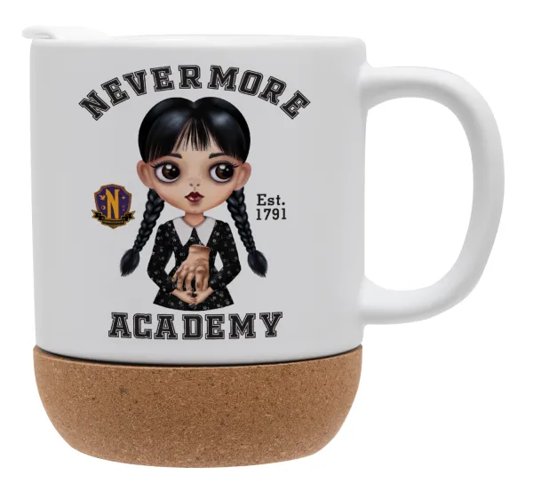 Wednesday Adams — Ceramic coffee mug Cork (MAT), 330ml