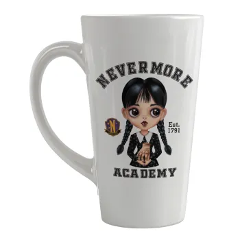 Wednesday Adams, nevermore, Κούπα κωνική Latte Μεγάλη, κεραμική, 450ml