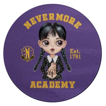 Wednesday Adams, nevermore, Επιφάνεια κοπής γυάλινη στρογγυλή (30cm)