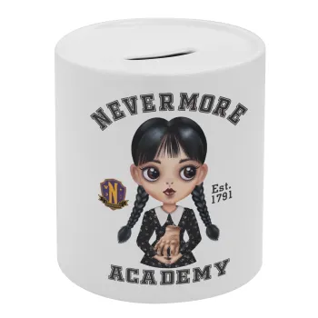 Wednesday Adams, nevermore, Κουμπαράς πορσελάνης με τάπα