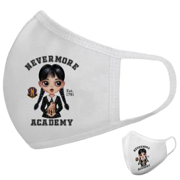 Wednesday Adams, nevermore, Μάσκα υφασμάτινη υψηλής άνεσης παιδική (Δώρο πλαστική θήκη)