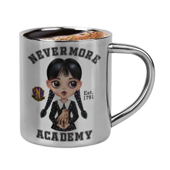 Wednesday Adams, nevermore, Κουπάκι μεταλλικό διπλού τοιχώματος για espresso (220ml)