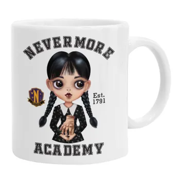 Wednesday Adams, nevermore, Ceramic coffee mug, 330ml