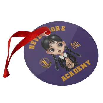 Wednesday Adams, nevermore, Christmas ornament glass 9cm