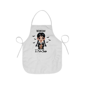 Wednesday Adams, i hate people, Chef Apron Short Full Length Adult (63x75cm)