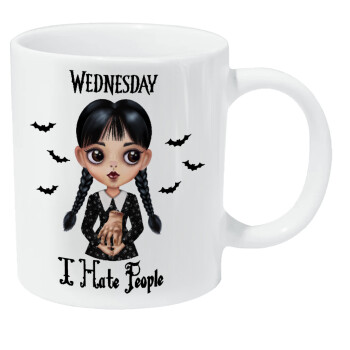 Wednesday Adams, i hate people, Κούπα Giga, κεραμική, 590ml