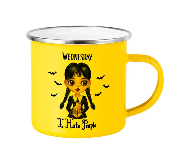 Wednesday Adams — Yellow Enamel Metallic Cup 360ml