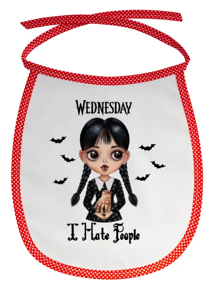 Wednesday Adams — αλέκιαστη με κορδόνι Κόκκινη