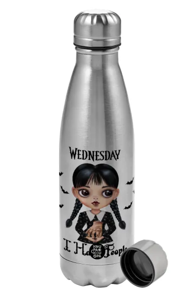 Wednesday Adams — Μεταλλικό παγούρι νερού, ανοξείδωτο ατσάλι, 750ml