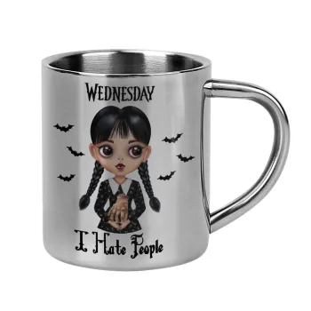 Wednesday Adams, i hate people, Κούπα Ανοξείδωτη διπλού τοιχώματος 300ml