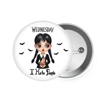 Wednesday Adams, i hate people, Κονκάρδα παραμάνα 7.5cm