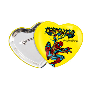 Spiderman no way home, Κονκάρδα παραμάνα καρδιά (57x52mm)