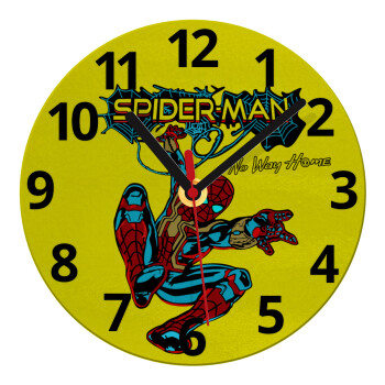 Spiderman no way home, Ρολόι τοίχου γυάλινο (20cm)