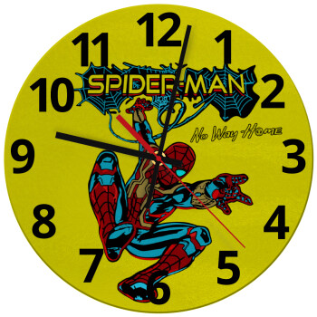 Spiderman no way home, Ρολόι τοίχου γυάλινο (30cm)