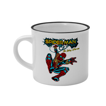 Spiderman no way home, Κούπα κεραμική vintage Λευκή/Μαύρη 230ml