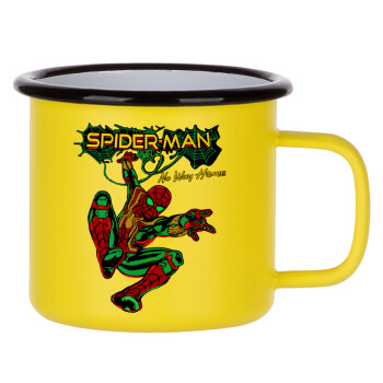 Spiderman no way home, Κούπα Μεταλλική εμαγιέ ΜΑΤ Κίτρινη 360ml