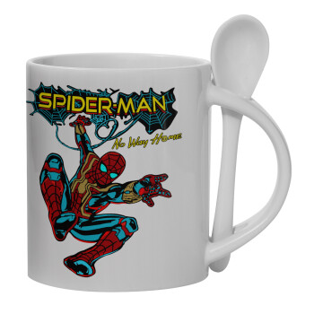 Spiderman no way home, Κούπα, κεραμική με κουταλάκι, 330ml (1 τεμάχιο)