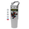 ΓΚΡΙ χρώματος Θερμός Ανοξείδωτο 890ml (30oz) με χερούλι
