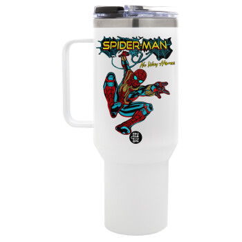 Spiderman no way home, Mega Stainless steel Tumbler with lid, double wall 1,2L