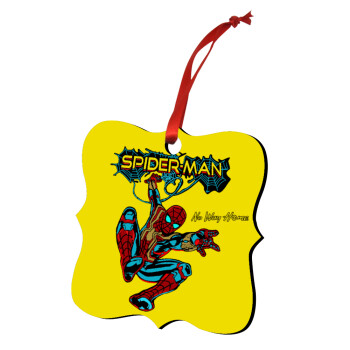 Spiderman no way home, Στολίδι Χριστουγεννιάτικο στολίδι polygon ξύλινο 7.5cm