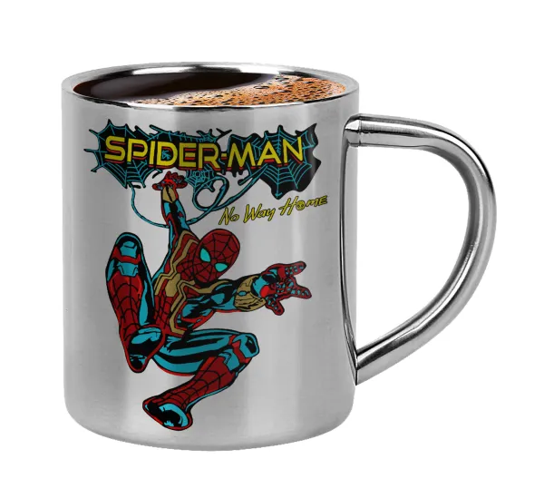 Spiderman no way home — Double-wall metal cup for espresso (220ml)