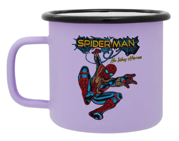 Spiderman no way home — Κούπα Μεταλλική εμαγιέ ΜΑΤ Light Pastel Purple 360ml
