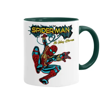 Spiderman no way home, Mug colored green, ceramic, 330ml