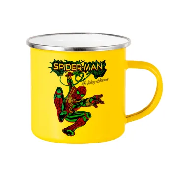 Spiderman no way home, Yellow Enamel Metallic Cup 360ml