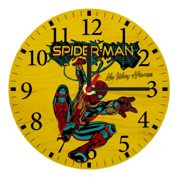 Spiderman no way home, Ρολόι τοίχου ξύλινο plywood (20cm)