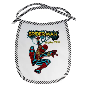 Spiderman no way home, Σαλιάρα μωρού αλέκιαστη με κορδόνι Μαύρη