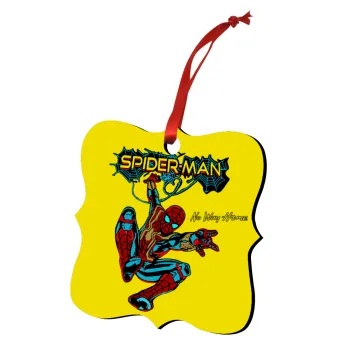Spiderman no way home, Christmas ornament polygon wooden 7.5cm