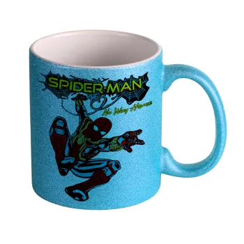 Spiderman no way home, Κούπα Σιέλ Glitter που γυαλίζει, κεραμική, 330ml