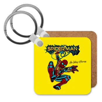 Spiderman no way home, Μπρελόκ Ξύλινο τετράγωνο MDF