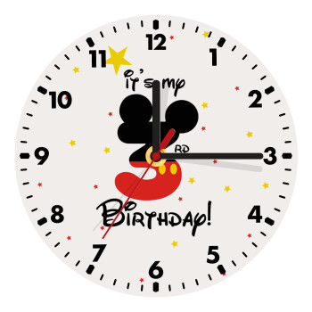 Disney look (Number) Birthday, Wooden wall clock (20cm)