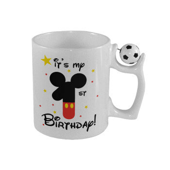 Disney look (Number) Birthday, Κούπα με μπάλα ποδασφαίρου , 330ml
