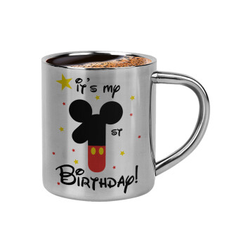 Disney look (Number) Birthday, Κουπάκι μεταλλικό διπλού τοιχώματος για espresso (220ml)
