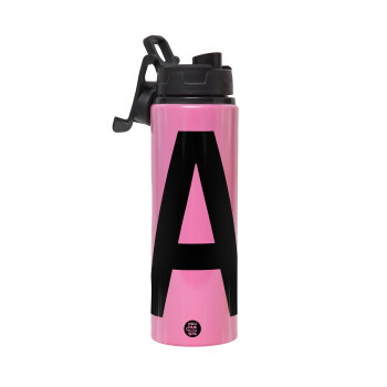 Μονόγραμμα , Metallic water bottle with safety lid, 850ml aluminum