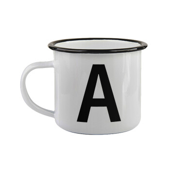 Μονόγραμμα , Κούπα εμαγιέ με μαύρο χείλος 360ml