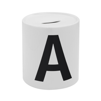 Μονόγραμμα , Κουμπαράς πορσελάνης με τάπα