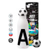 Soccer Metal mug thermos, double wall, 550ml