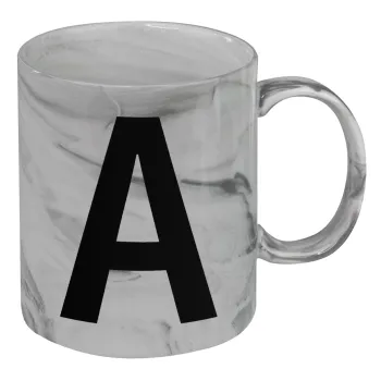 Μονόγραμμα , Mug ceramic marble style, 330ml