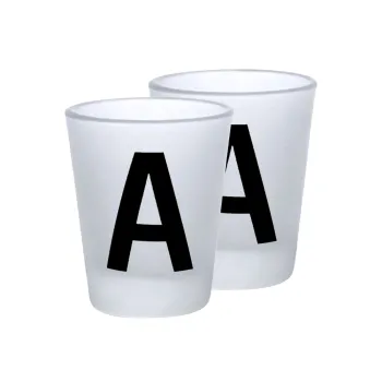 Μονόγραμμα , Σφηνοπότηρα γυάλινα 45ml του πάγου (2 τεμάχια)