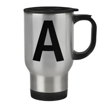 Μονόγραμμα , Κούπα ταξιδιού ανοξείδωτη με καπάκι, διπλού τοιχώματος (θερμό) 450ml