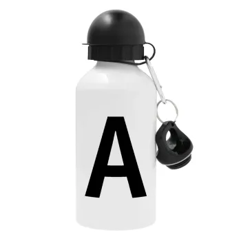 Μονόγραμμα , Metal water bottle, White, aluminum 500ml
