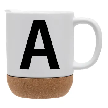 Μονόγραμμα , Κούπα, κεραμική με βάση φελού και καπάκι (ΜΑΤ), 330ml